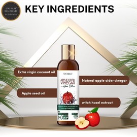 Unisaif Apple Cider Vinegar Hair Oil – Hair Oil for Dry, Damaged Hair and Growth | Restores Shine & Smoothness | Stronger Hair Growth (100 ml)