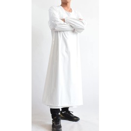 Lightweight Freeze-Resistant TPU Waterproof Apron for Seafood Handling – Long Sleeve, Elastic Cuffs, Back Tie, Tea-Length