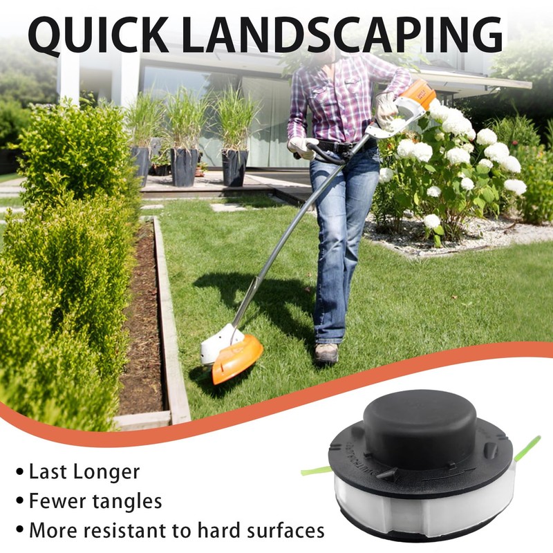 3PCS Replacement Spool Trimmer Head for Stihl FSA 56, Auto-Cut