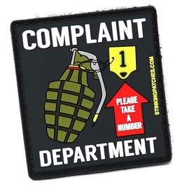 Pull Pin for Service | Complaint Department | PVC Tactical Patch | Funny Morale Patch