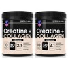 GN Creatine + Bovine Collagen Peptides Powder, Unflavoured, 2 Pack