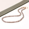 Lightock Simple Choker Necklace for Women Real Stone and Crystals