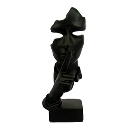 Vokowin Thinker Statue, Abstract Art Sculpture, Ponder Statue, Creative Resin Figurine, Modern Home Ornament, Decoration for Study Office Table Shelf Study Office Shelf Table Decoration(K488-1)