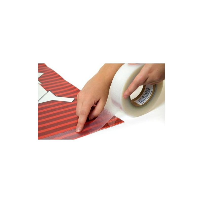 Banner Ups Clear Power Tape Hem Reinforcing Tape for Banners