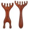 Tucnoeu 2pcs Wooden Head Massage,Protable Head Scratcher Massager for Relaxation,Heads