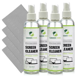 Green Oak Screen Cleaner - Green Oak Premium Screen Cleaner Spray (8oz 4-Pack)
