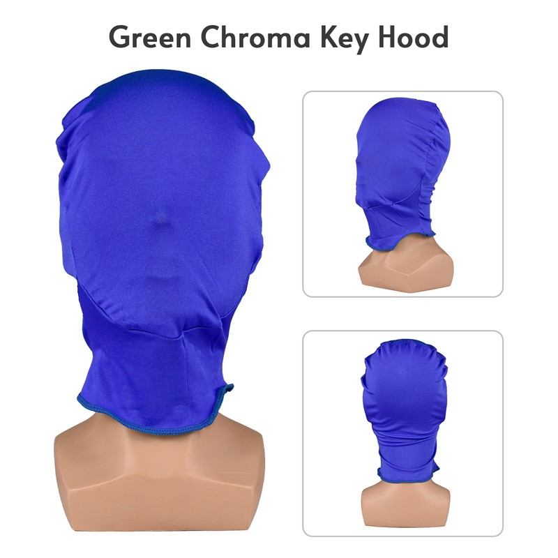 Blue Chroma Key Mask Gloves Chromakey Hood Glove Invisible Effects