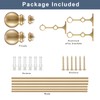 Double Curtain Rod for Windows 48 to 84 inch