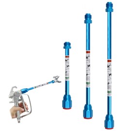 Airless Paint Sprayer Spray Gun Tip Extension Pole Rod 3 Pack Airless Sprayer Gun Spray Painting Wand 8inch 11.8inch 20inch