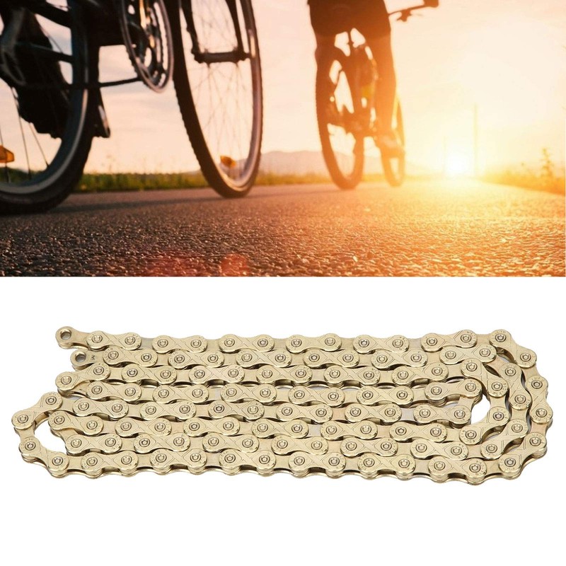 Alomejor Mountain Bike Chain with PowerLink Chain Connector for 10