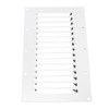 Asixxsix 9 X 5inch Rectangular Louvered Air Vent, Stainless Steel