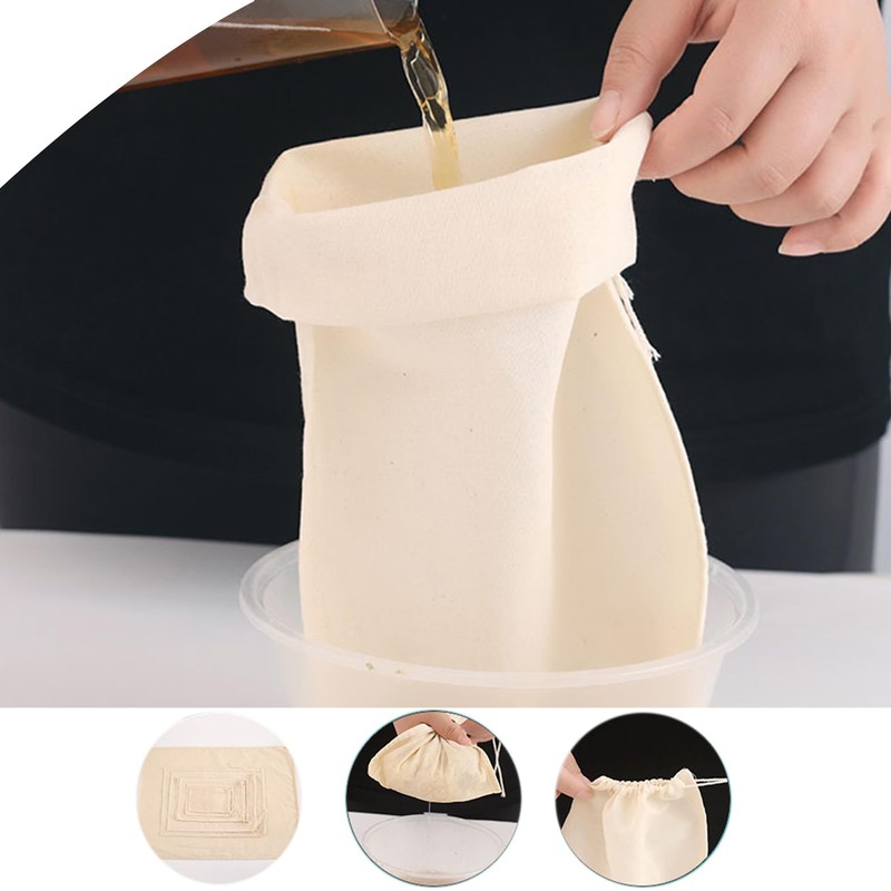Desirable Strainer Bags, High Density Set of 3, Tofu Making,