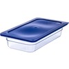Carlisle 3058060 Smart Lids Third Size Polyethylene Lid, Dark Blue