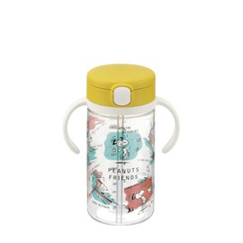 Richell Peanuts Collection Straw Mug 320, 1 piece, 10.1 fl oz (320 ml), Snoopy, 7 Months
