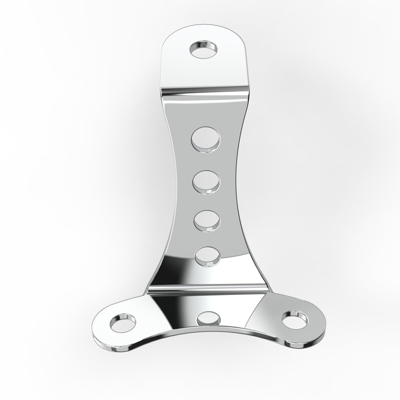 Lexoro Universal No-Brow Headlight Mount Bracket – 3.5″ Riser Spacing,