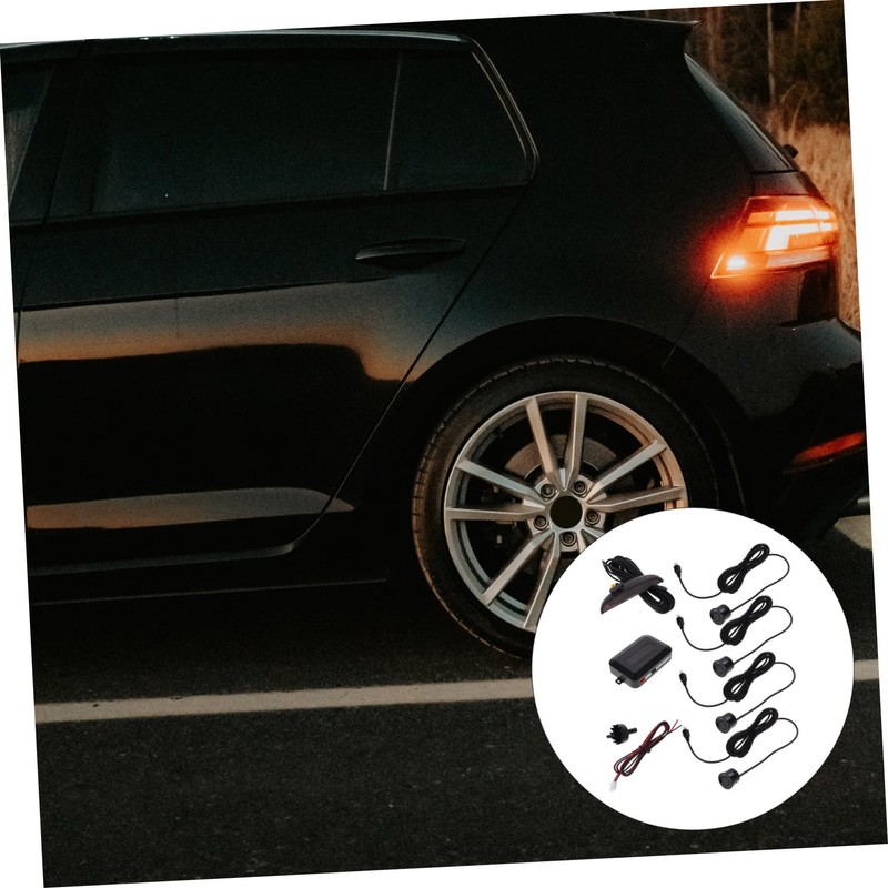 Alipis 1 Set Car Parking Sensor System with Automotive Vehicle