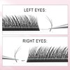 CoMango Cat Eye Lashes Extension Fox EyeLashes Extension 5D Mutil-layer