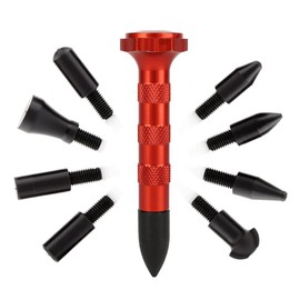 Yosoo Car Auto Tap Down Knockdown Tool Paintless Dent Repair Hail Removal Tools w/9 Heads