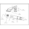 QCAA Double Hinge HASP and Staple Fixed, 3-1/2", Steel, Black,