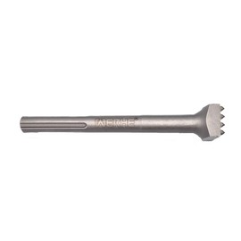 WERHE® SDS MAX Bush Hammer Chisel 16 Teeth 200mm Long, Square 32mm - Hammer Chisel for Electric Rotary Hammers - Bush Hammers, for hammering Concrete