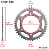 Suzuki Gold O-Ring Drive Chain & Sprockets Kit for Suzuki