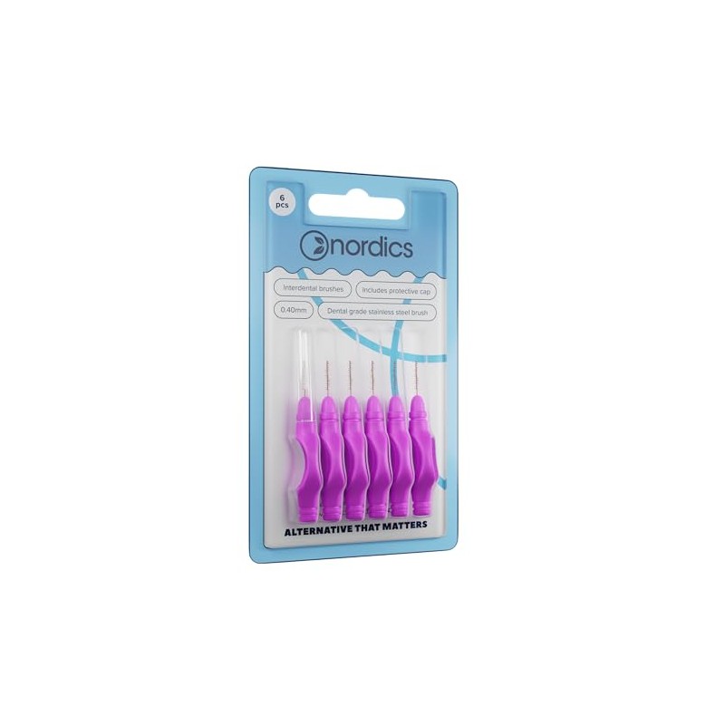 Nordics Eco Interdental Brush Sticks 0.04 mm – Particularly Compact