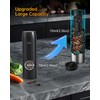 CIRCLE JOY Rechargeable Electric Salt and Pepper Grinder Set Automatic