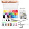 Kamtop Snaps and Snap Pliers Set, 408 Sets T5 Plastic