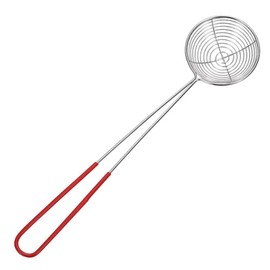 Stainless Steel Wire Skimmer Spoon,Wire Skimmer Spoon Strainer Spider Skimmers for Kitchen Kitchen Mesh Spoon with Long Handle for Cooking Non-Stick Mesh Skimmer Spoon Kitchen Strainer for Kitchen(S)