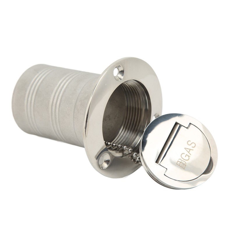 Boat Filler Right Angle Clamshell 316 Stainless Steel Hardware for