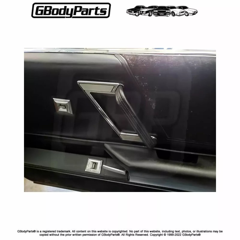 Gbodyparts 442 Cutlass Silver Door Panel Pull Strap Handle Cover