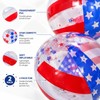 2-Pack Patriotic Beach Balls for Pool Parties – 20-Inch Confetti