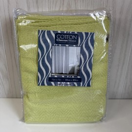 Carnation Home Fashions Lime Shower Curtain 72x72 Carnation Home Fashions Citron 100% Cotton 72"L x 72”W