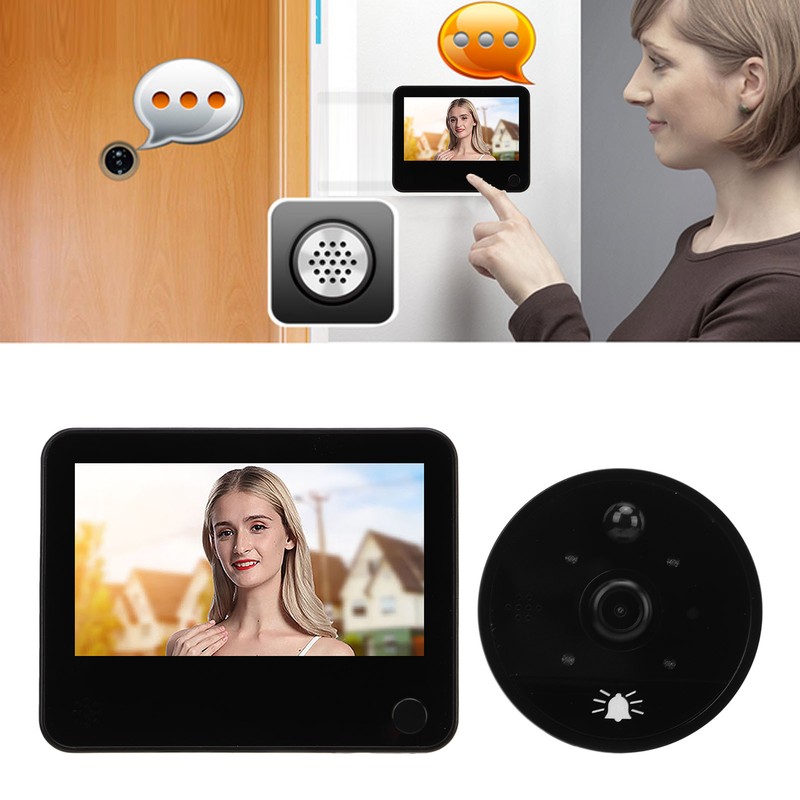 Peephole Camera Infrared Night Vision Two Way Talk Motion Detection