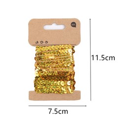 8 Pcs Colorful Flat Sequins Fringe Trim String Sequin Rolls Sewing Fringe Trim for Crafts Sewing Costume Accessories