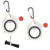 RICISUNG Cable Tie Holder Set of 2, Luminous Zip Tie