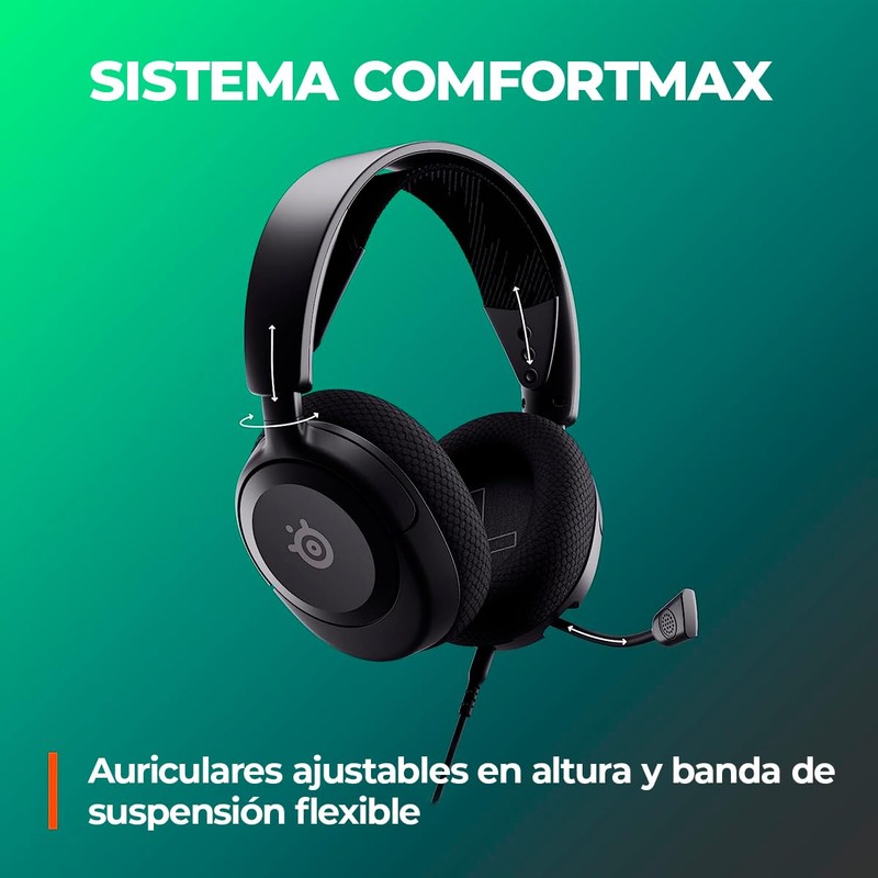 SteelSeries Arctis Nova 1 Multi-System Gaming Headset, Hi-Fi Drivers, Spatial