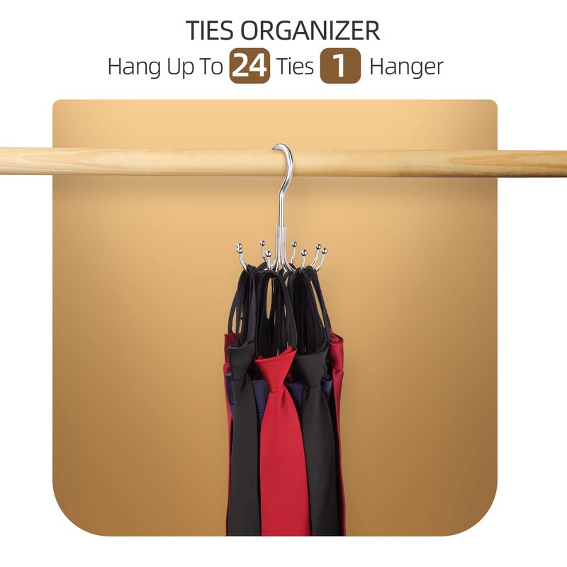 ZEDODIER Belt Hanger, Belt Rack Closet Accessories Organizer, Maximum 24