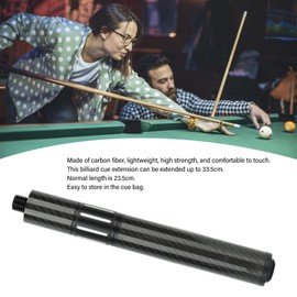 banapoy Billiard Cue Extension, Telescopic Billiard Cue Extension, Carbon Fiber Adjustable Billiard Cue Extension, Billiard Accessories for Universal Billiard Pool Cue