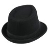 JowTreex Classic Fedoras Hats Short Brim Panama Jazz Hat Trilby