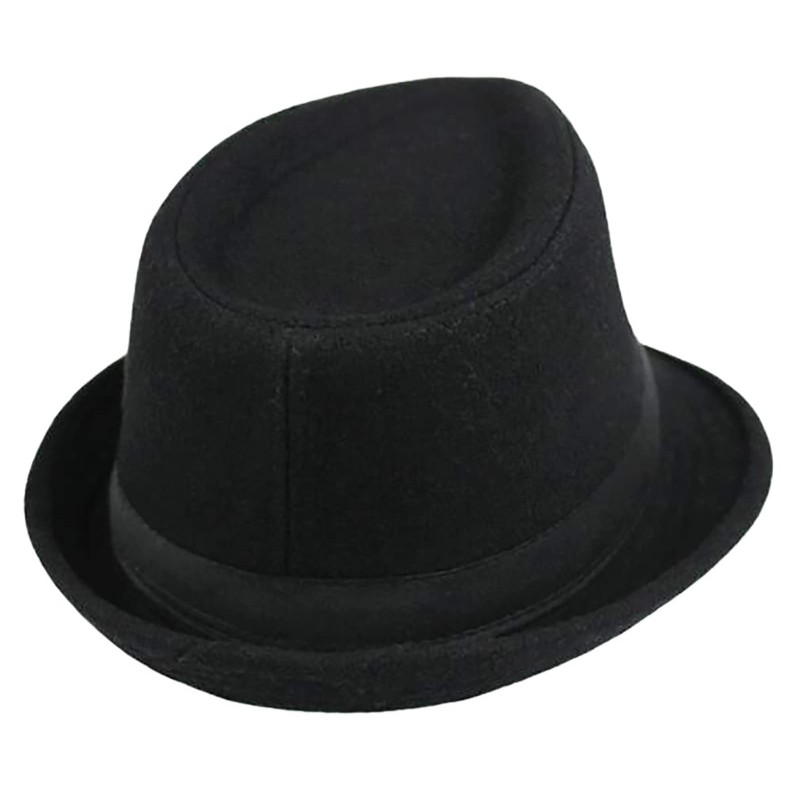 JowTreex Classic Fedoras Hats Short Brim Panama Jazz Hat Trilby