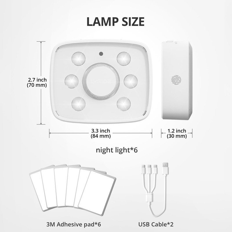 Lyridz LED Under Cabinet Lights, 3 Group Control Motion Sensor
