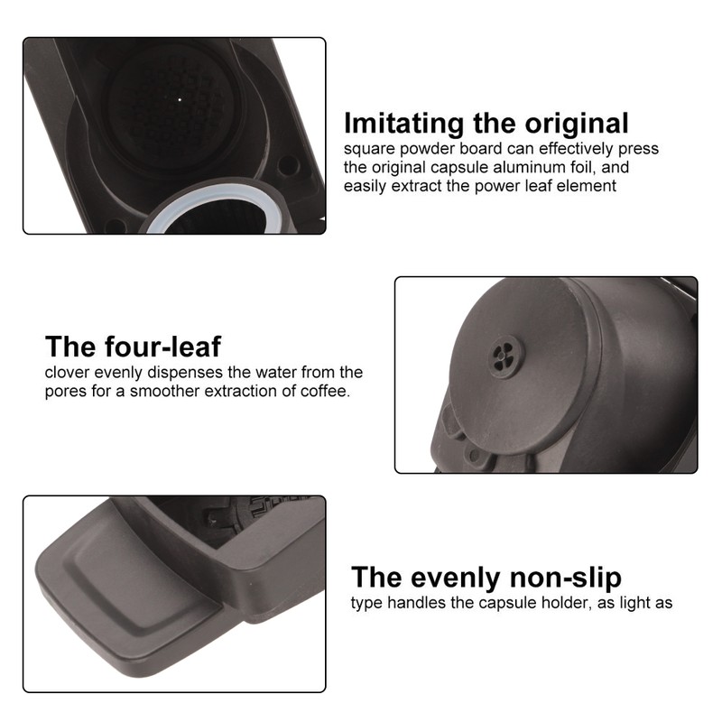 Coffee Capsule Adapter Compatible for Nespresso Coffee Machine Accessories Reusable