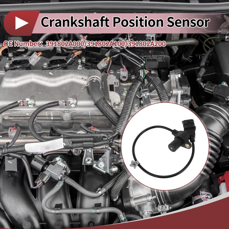 HEROFFIX 1 Pc Crankshaft Position Sensor for Hyundai I30 1.6