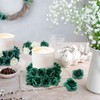 Yinsun 50pcs Mini Green Roses Artificial Flower Heads, 1.57” Green