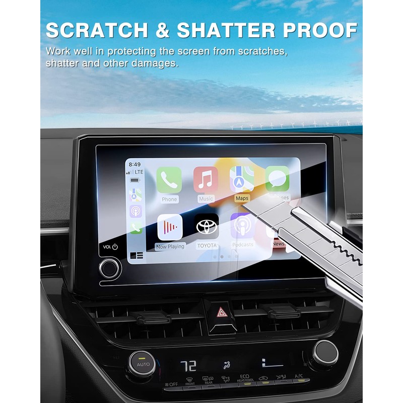 Karltys [Upgrade] 2 Pack 2023~2026 Toyota Corolla/Corolla Cross/RAV4 8-Inch Screen
