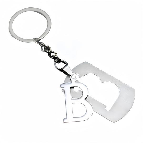 Bkinpid Initial Letter Keychain Letter Keychain for Car Bag Keychain
