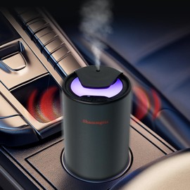 shammgria Shammgria Waterless Essential Oil Diffuser, Aromatherapy Scent Diffuser with 3 Mist Levels & LED Lights, Car & Home Fragrance Diffuser for Room, Studio, Office, Ultrasonic Aroma Diffuser-Black