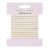Oz Essentials Thick Hair Elastic 12 Pack - Cream