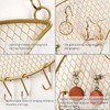 Hanging Jewelry Holder Wall Mounted Metal Mesh Jewelry Display Rack